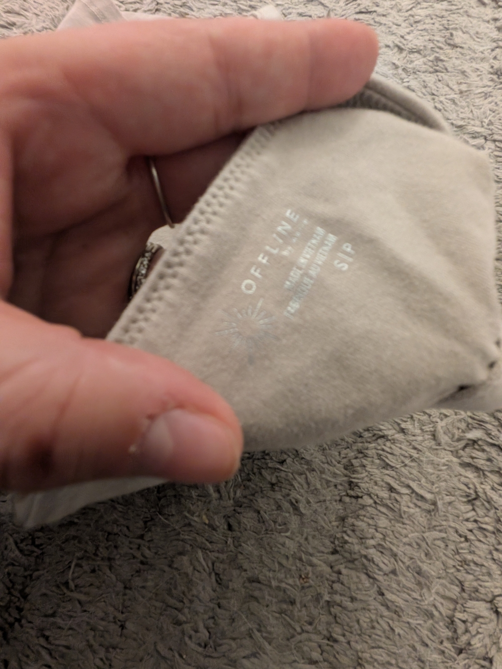 aerie Small Tube Top in Light Taupe
